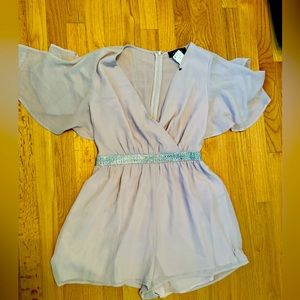 Akira Romper with Jewel Trim